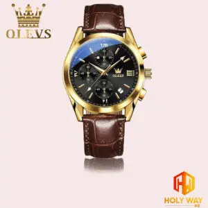 OLEVS LEATHER WATCH